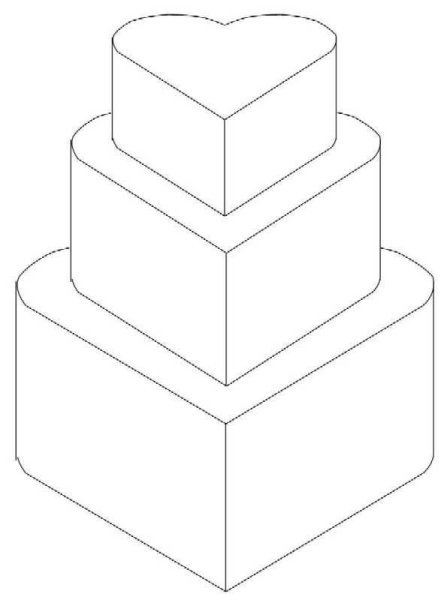 Рисунок торта для срисовки