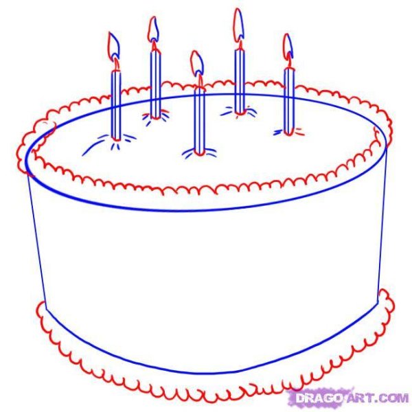 Рисунки для срисовки на день рождения