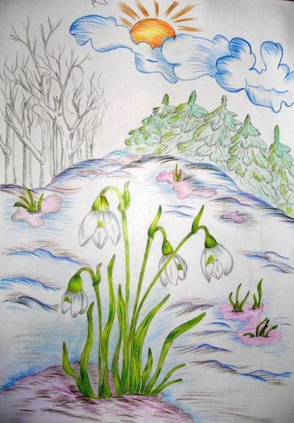 Пейзаж рисунок