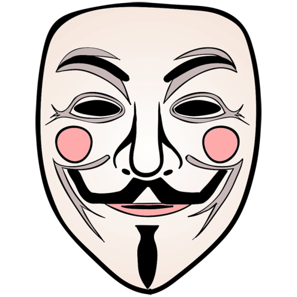 Маска Анонимуса Разрисованная