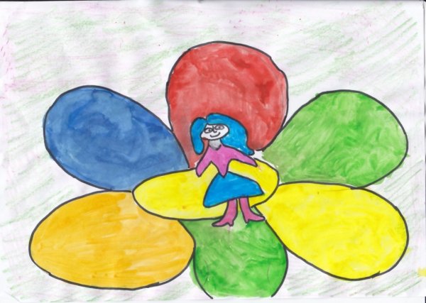 Рисунок про дюймовочку