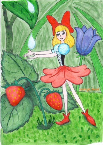 Дюймовочка рисунок