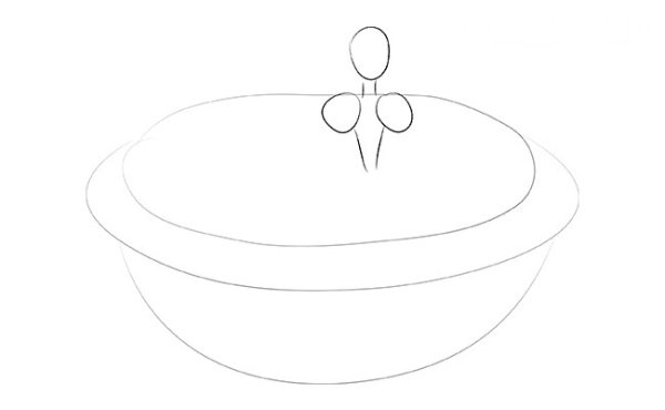 Дюймовочка рисунок пошагово