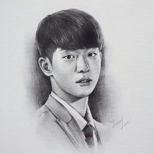 Рисунки корейских актеров