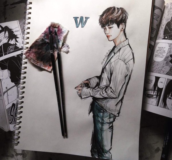 Ли Чон сок в стиле аниме