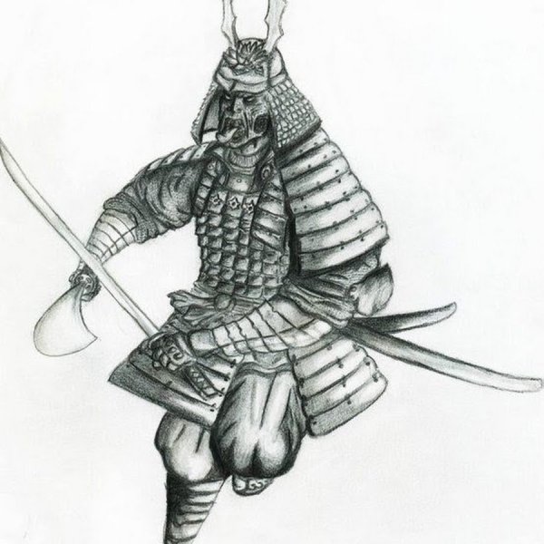 Меч самурая рисунок