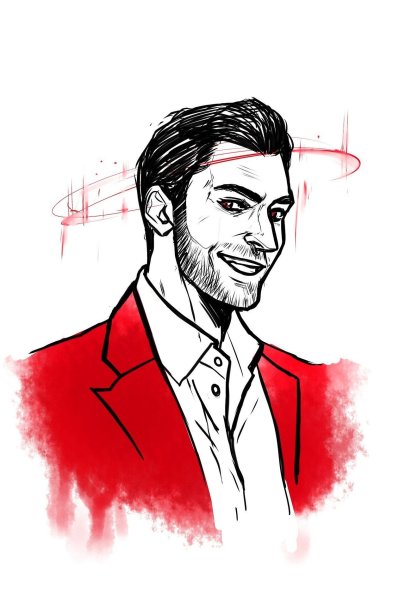 Люцифер рисунок карандашом