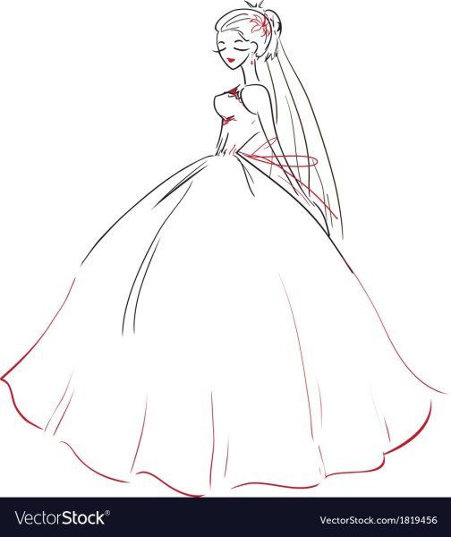 Жених и невеста рисунок карандашом