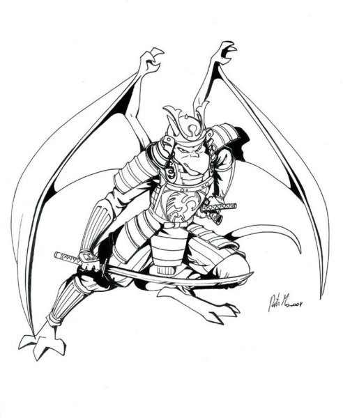 Рисунки для срисовки ниндзя