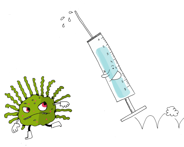 Раскраска бактерии и вирусы