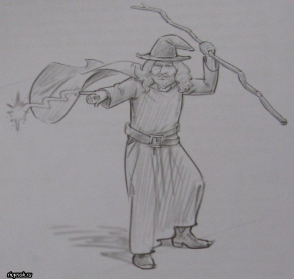 Волшебник Мерлин раскраска