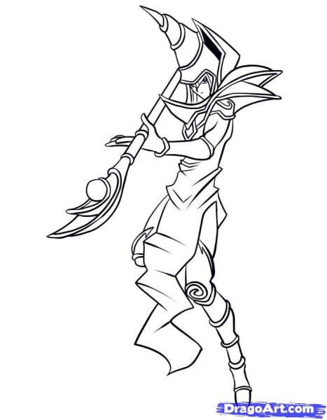 Раскраска ассасина Эцио