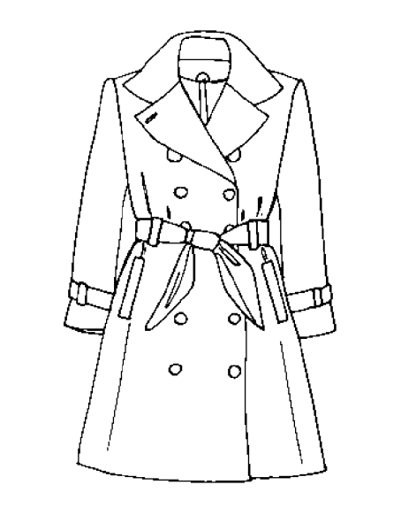 Пальто нарисовать