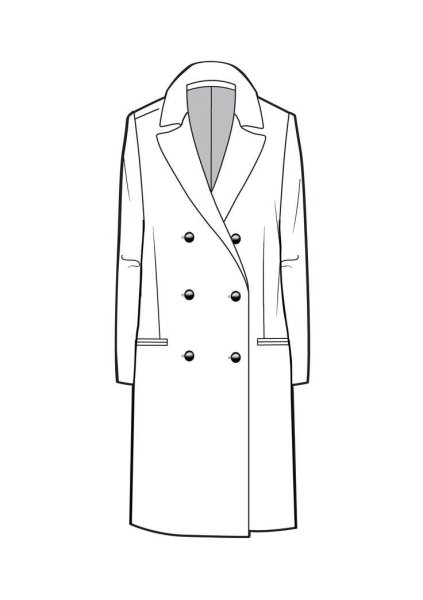 Пальто раскраска