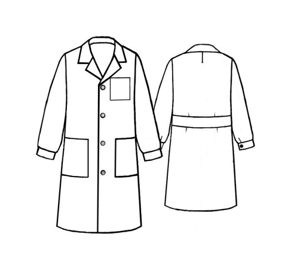 Лекала халат медицинский женский