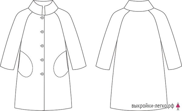Пальто раскраска для детей