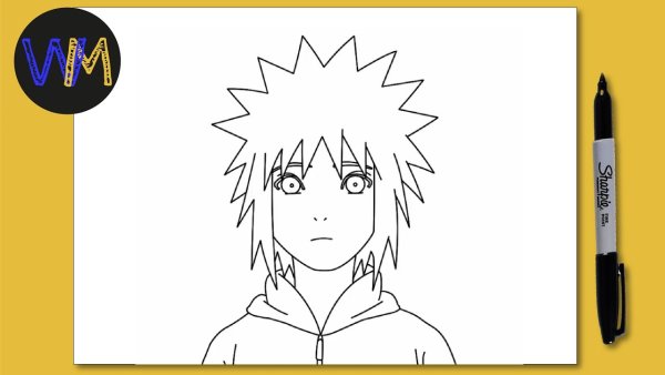 Минато Намикадзе карандашом