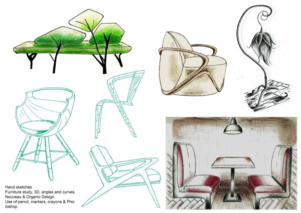 Бионика в интерьере рисунки