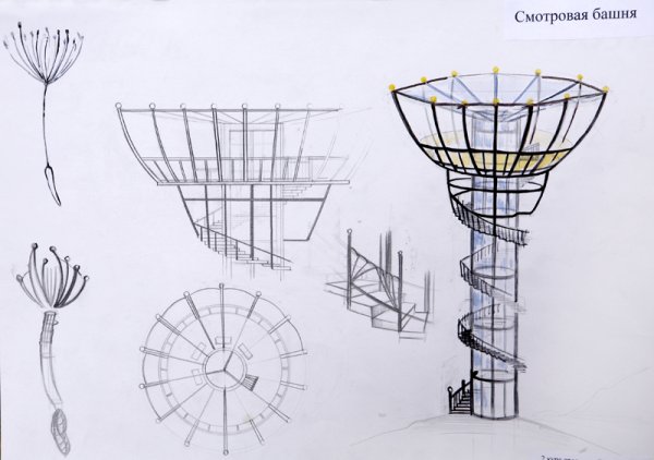 Стилизация бионической формы в малые архитектурные формы
