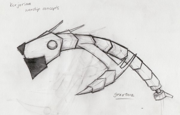 Рисунок Бионика карандашом детский