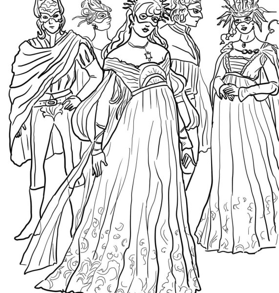 Раскраска карнавал