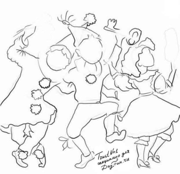 Карнавал рисунок простой