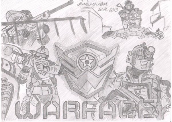 Варфейс рисунки для срисовки