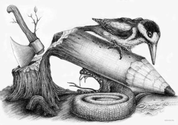 Сюрреализм карандашом