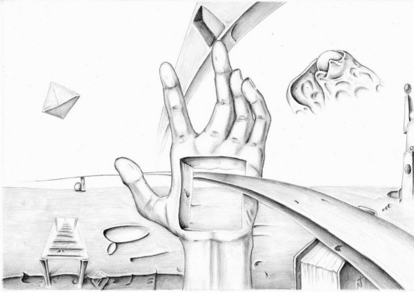 Сюрреализм карандашом легко