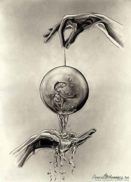 Картины карандашом абстракция