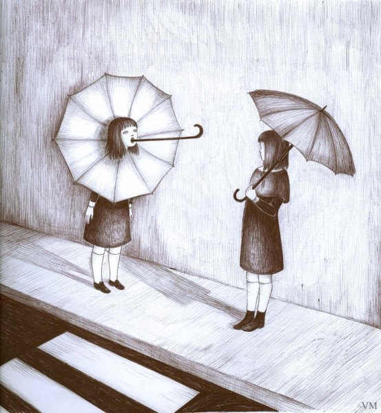 Сюрреализм рисунок легкий