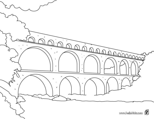 Акведук древний Рим рисунок