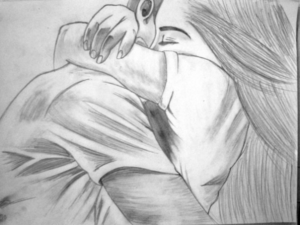 Рисунки пар без лица