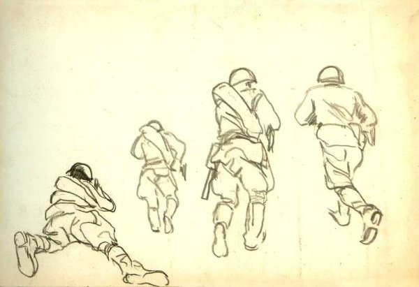 Рисунок солдата для срисовки