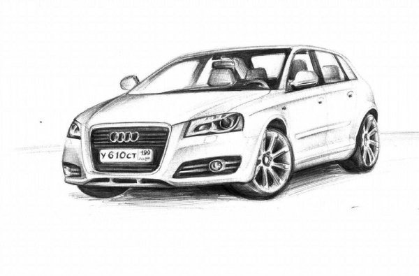 Audi q3 контур кузова