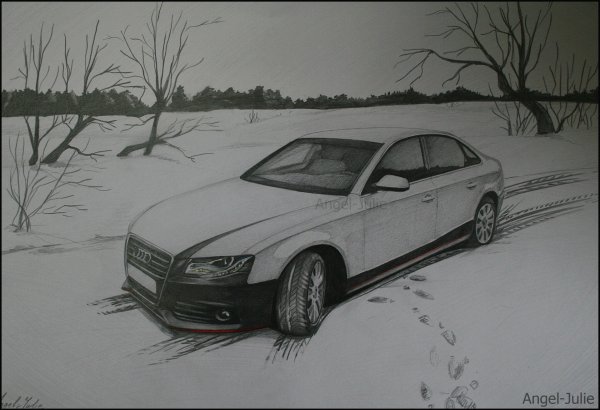 Нарисовать Ауди