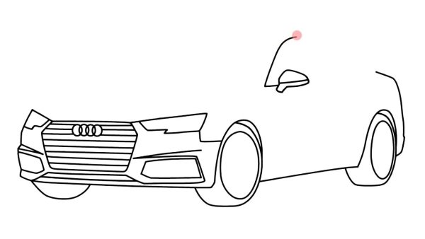 Рисовать машину Ауди легко