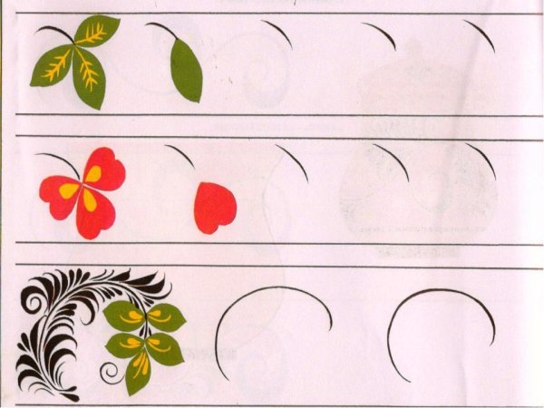 Хохлома раскраска