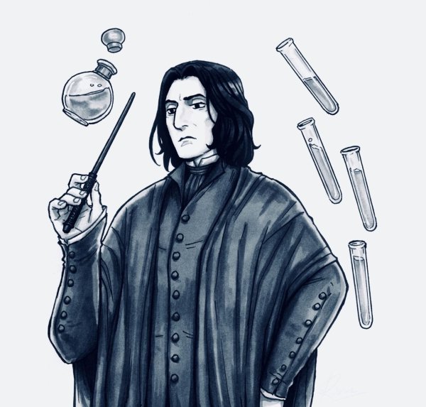 Профессор Снейп из Гарри Поттера арт