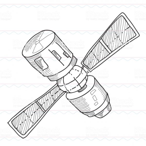 Спутник нарисовать