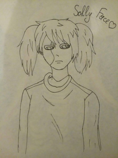 Первые зарисовки Салли фейс