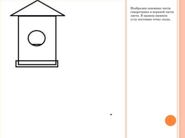 Рисование с натуры скворечника