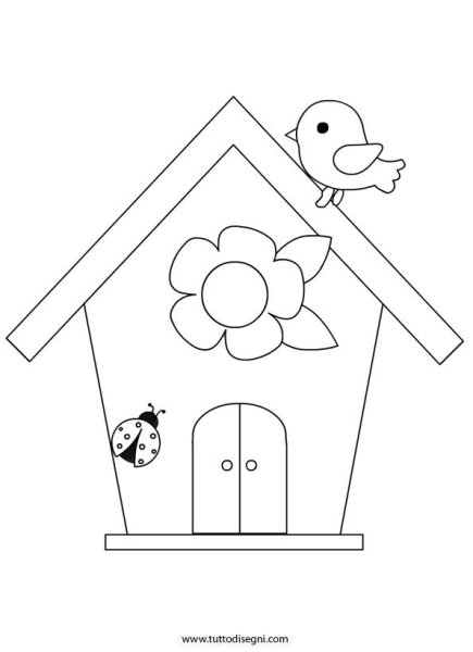 Скворечник раскраска