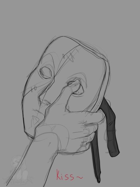 Салли фейс карандашом