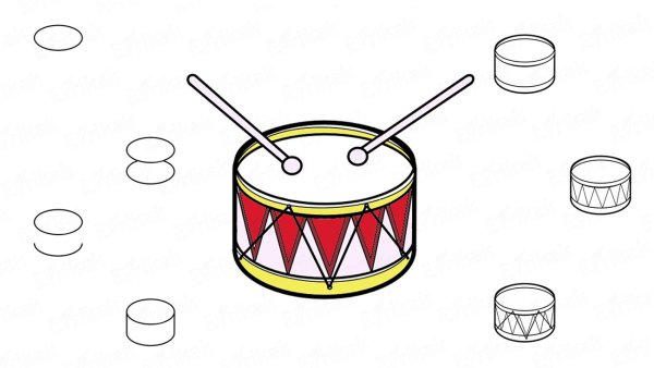 Нарисовать барабан
