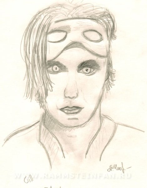 Рамштайн рисунки карандашом