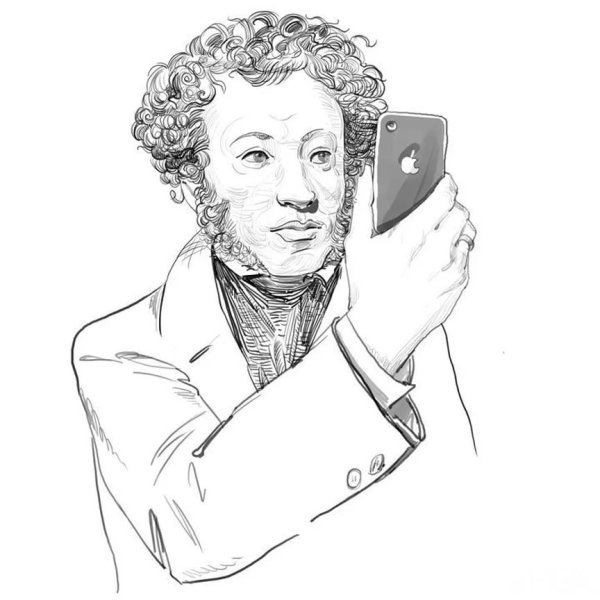 Легкий портрет Александра Сергеевича Пушкина