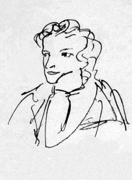 Александр Сергеевич Пушкин карандашом