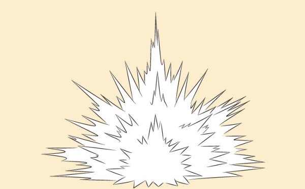 Нарисованный взрыв