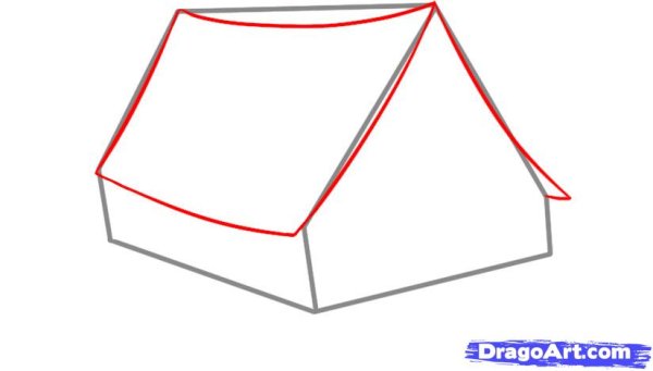 Палатка туристическая эскиз